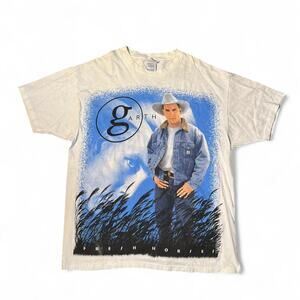 1996 Vintage Garth Brooks Fresh Horses World Tour T Shirt Mens XL Single Stitch